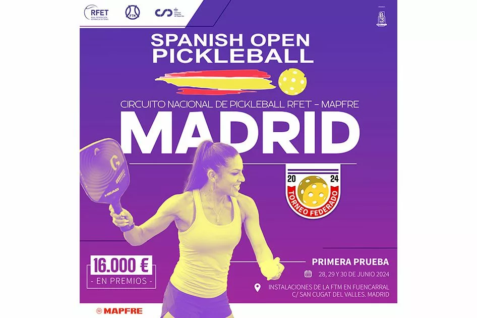 torneo pickleball Madrid Circuito Nacional Pickleball junio 2024